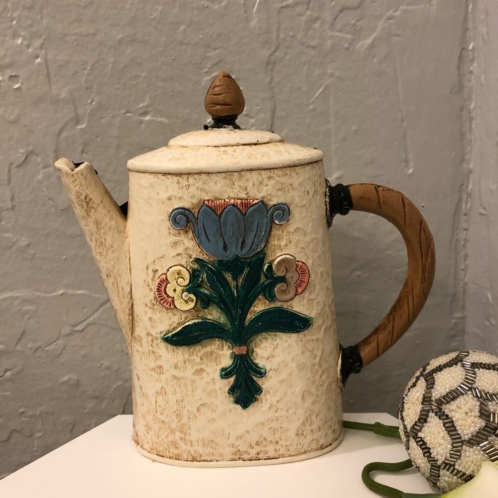 Vintage Home Interiors tea Pot wall plaque